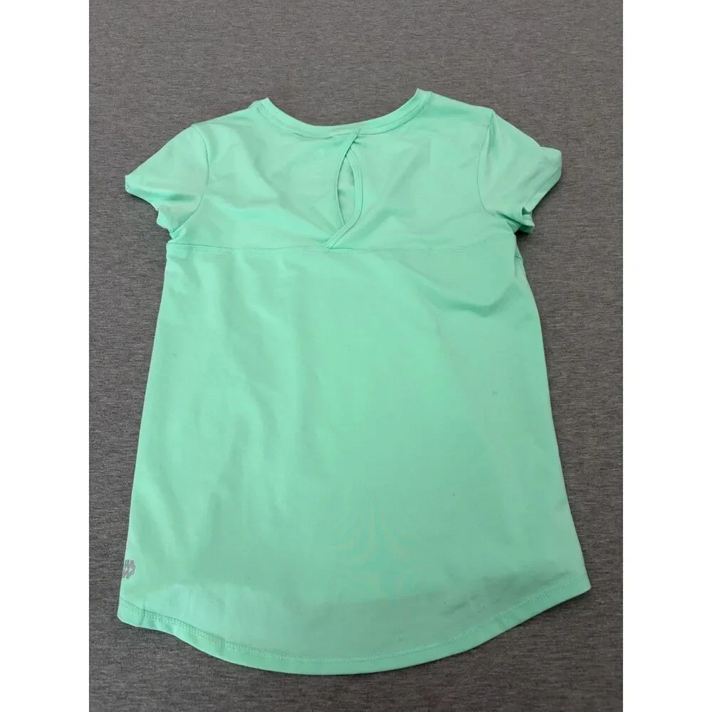 Girls Mint Green Tennis Skort Med And Large Keyhole Back Top Set Tennis Core